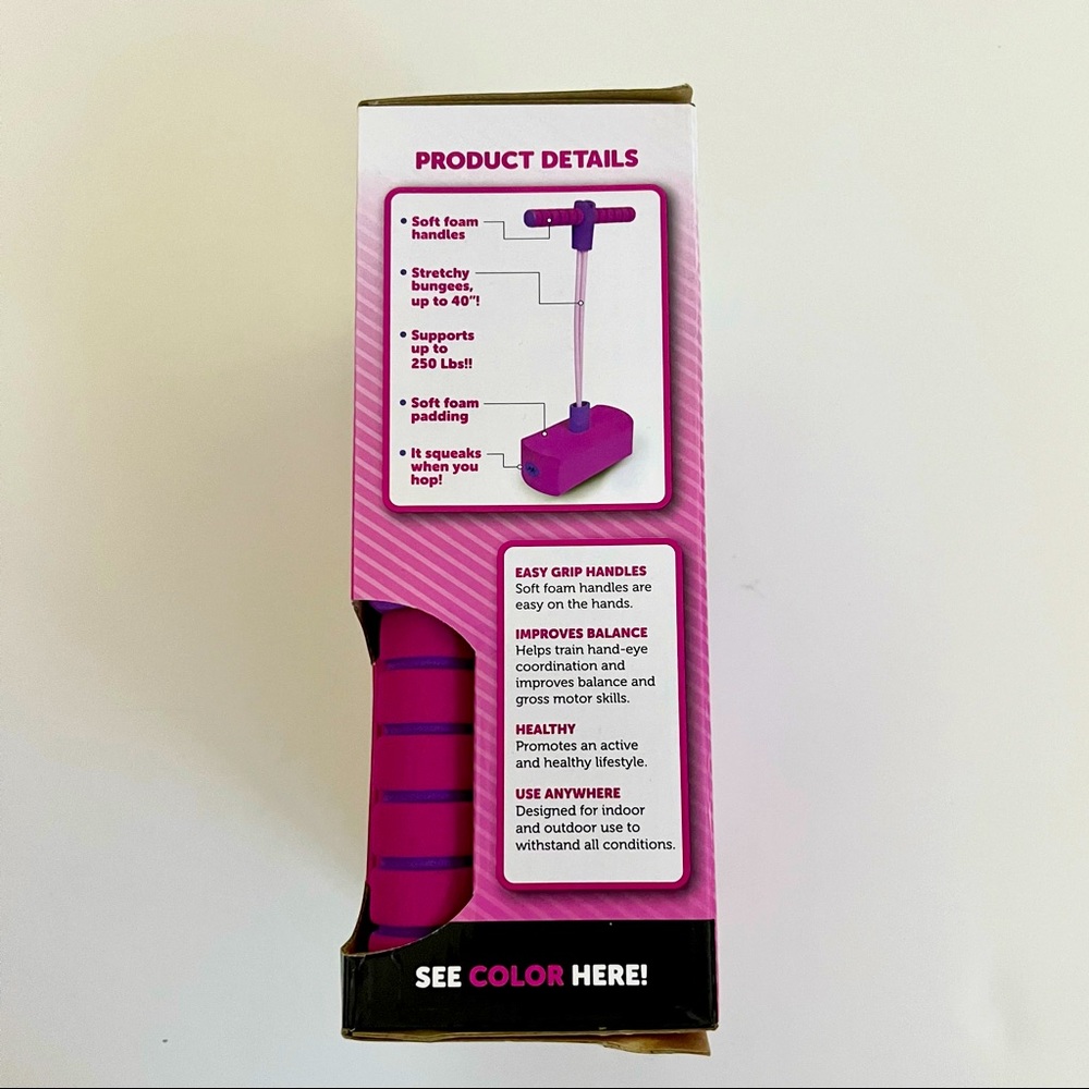 Waddle Jump and Squeak Pogo Hopper Pink Holds up to 250lbs. NEW!! - Picture 2 of 3